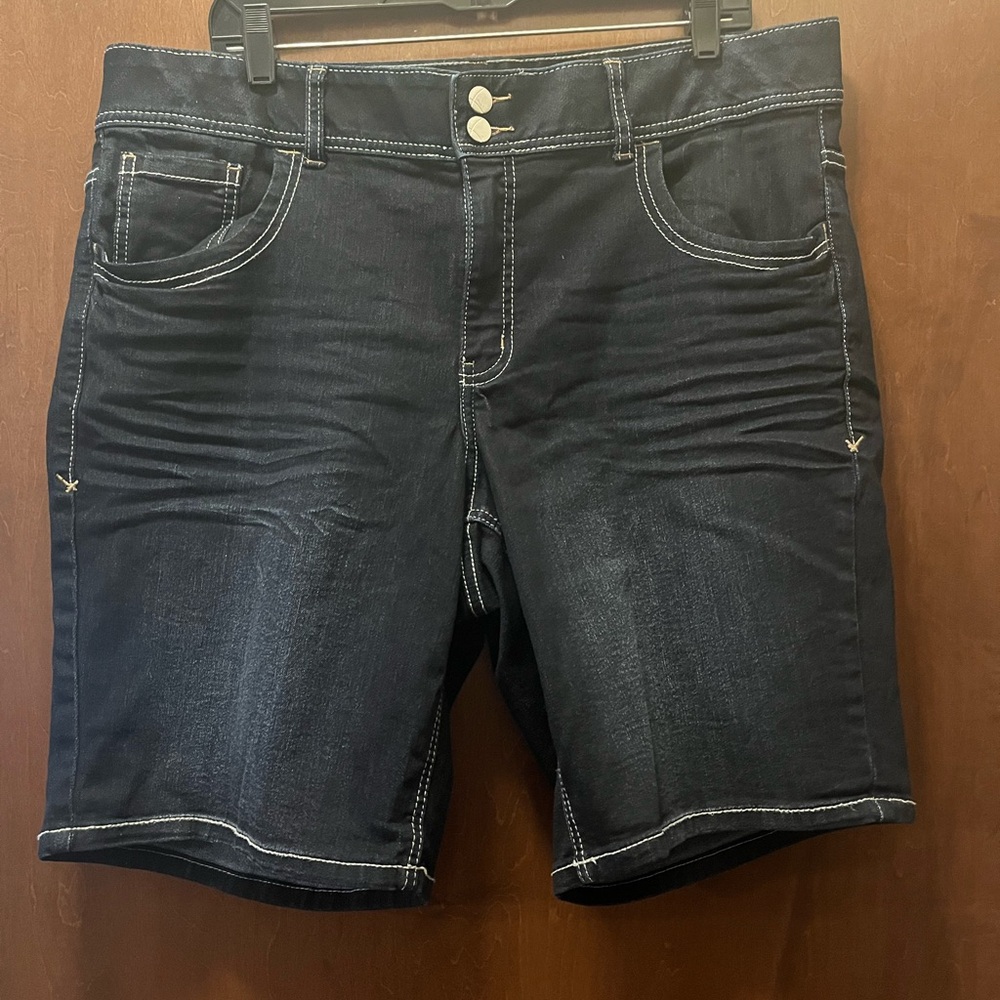 Lane Bryant Dark Wash Jean Shorts